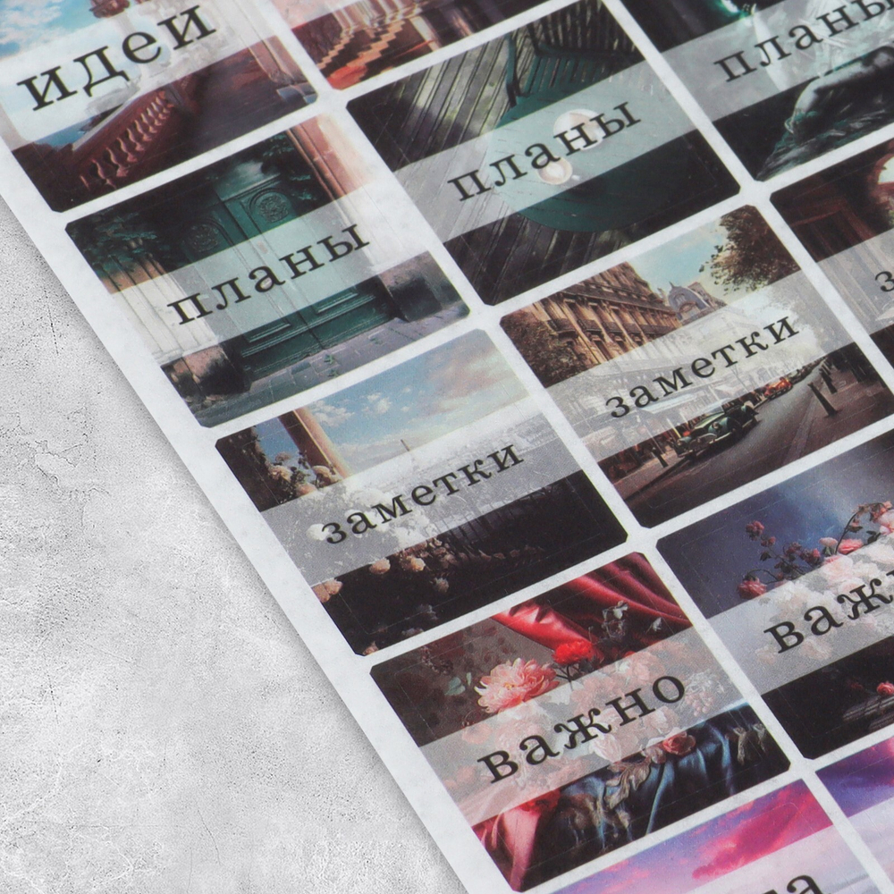 Наклейки для ежедневника «Идеи», калька, 13 х 18 см