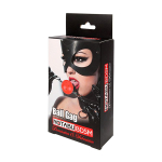 Красный кляп-шарик 4,5см на регулируемом ремешке с кольцами Bior Toys Notabu NTB-80533