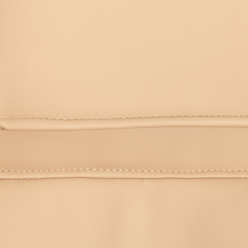 Кресло BERGAMO хром (22) кож/зам, бежевый, 36-34