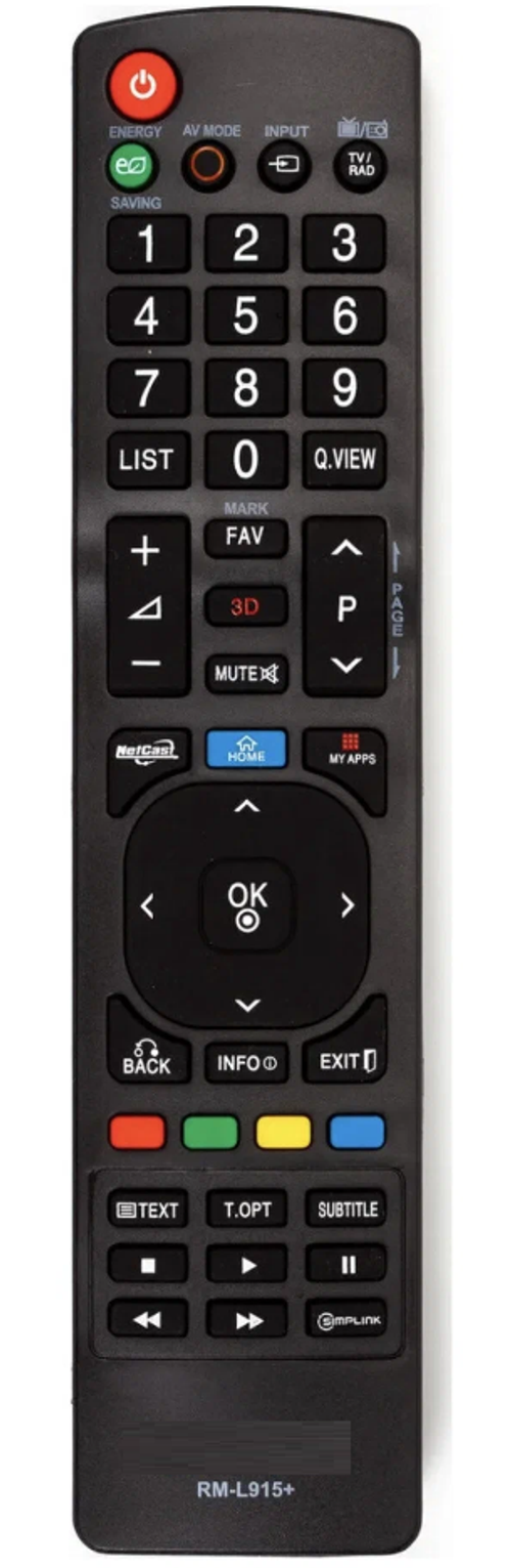 Пульт Универсальный для телевизоров LG RM-L915+