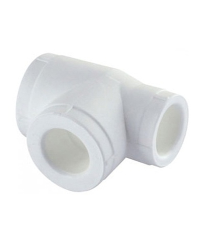 Тройник полипропиленовый переходной 25 х 25 х 20 VALFEX PP-R белый