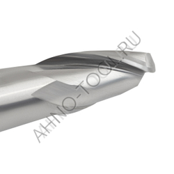 Фреза твердосплавная сферическая  8мм (L=60, l=16, хв=6) Z2 35° по алюминию и цвет.металлам BRAL-2B-
