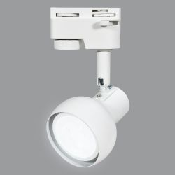 UBL-Q322 GU10 WHITE Светильник-прожектор трековый. Под лампу GU10. Корпус белый. ТМ Volpe