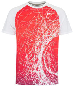 Теннисная футболка Head Performance MC Paris T-Shirt - tomato