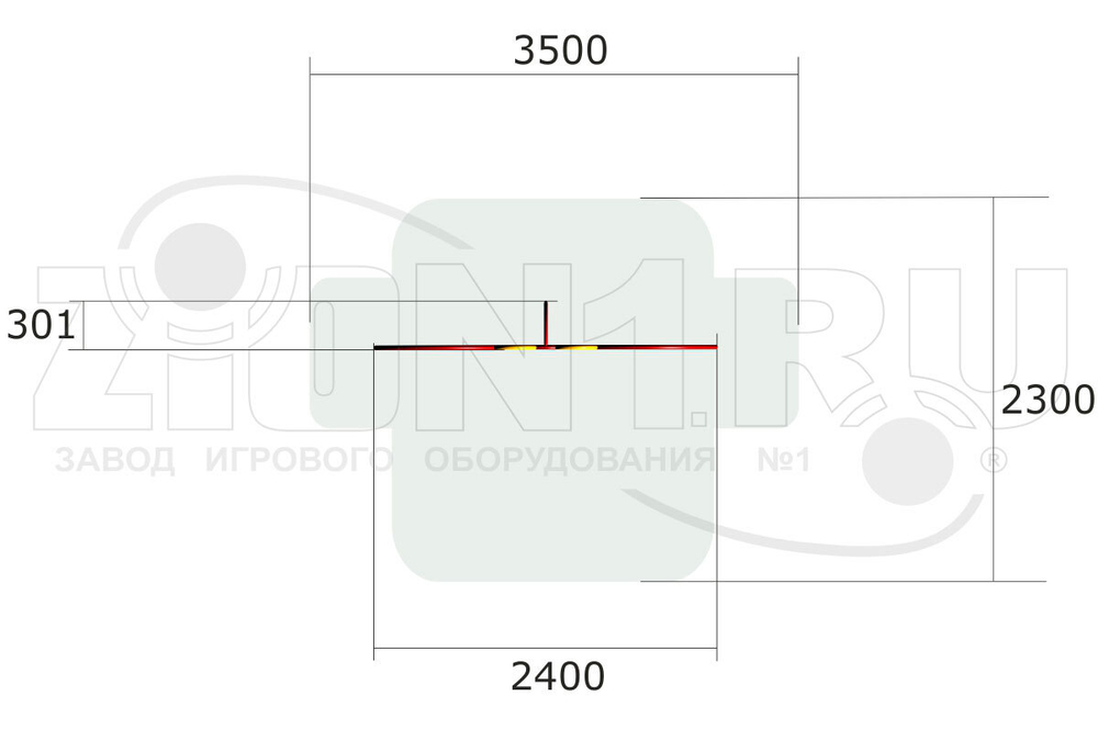 Мишень для бросания мяча Мотылек СЭ140 для спортивной площадки