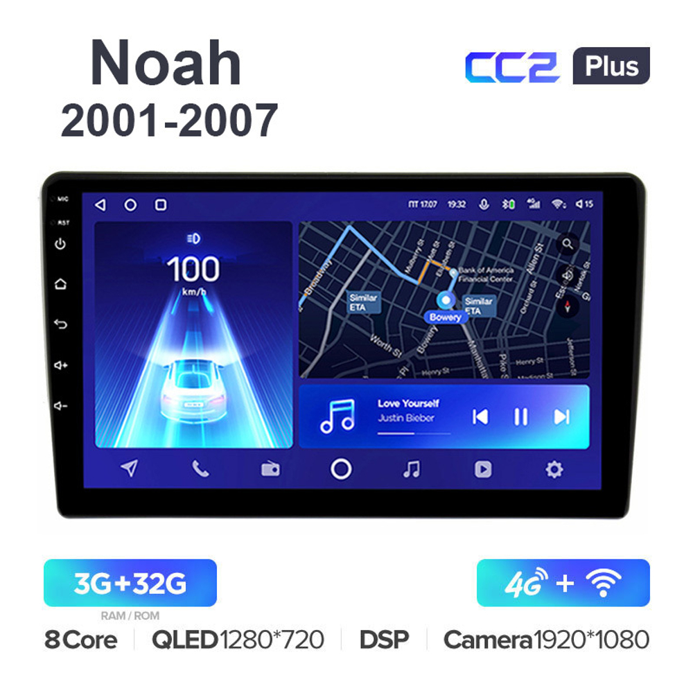 Teyes CC2 Plus 9"для Toyota Noah 2001-2007