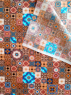 Ткань бязь плательная, рис. "Пэчворк", ширина 150 см, арт. 125