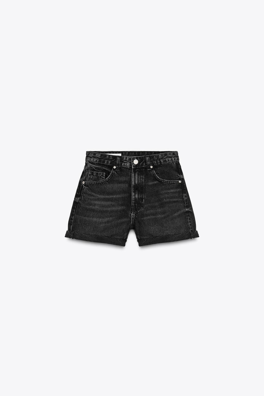 Джинсовые шорты trf high-rise mom fit