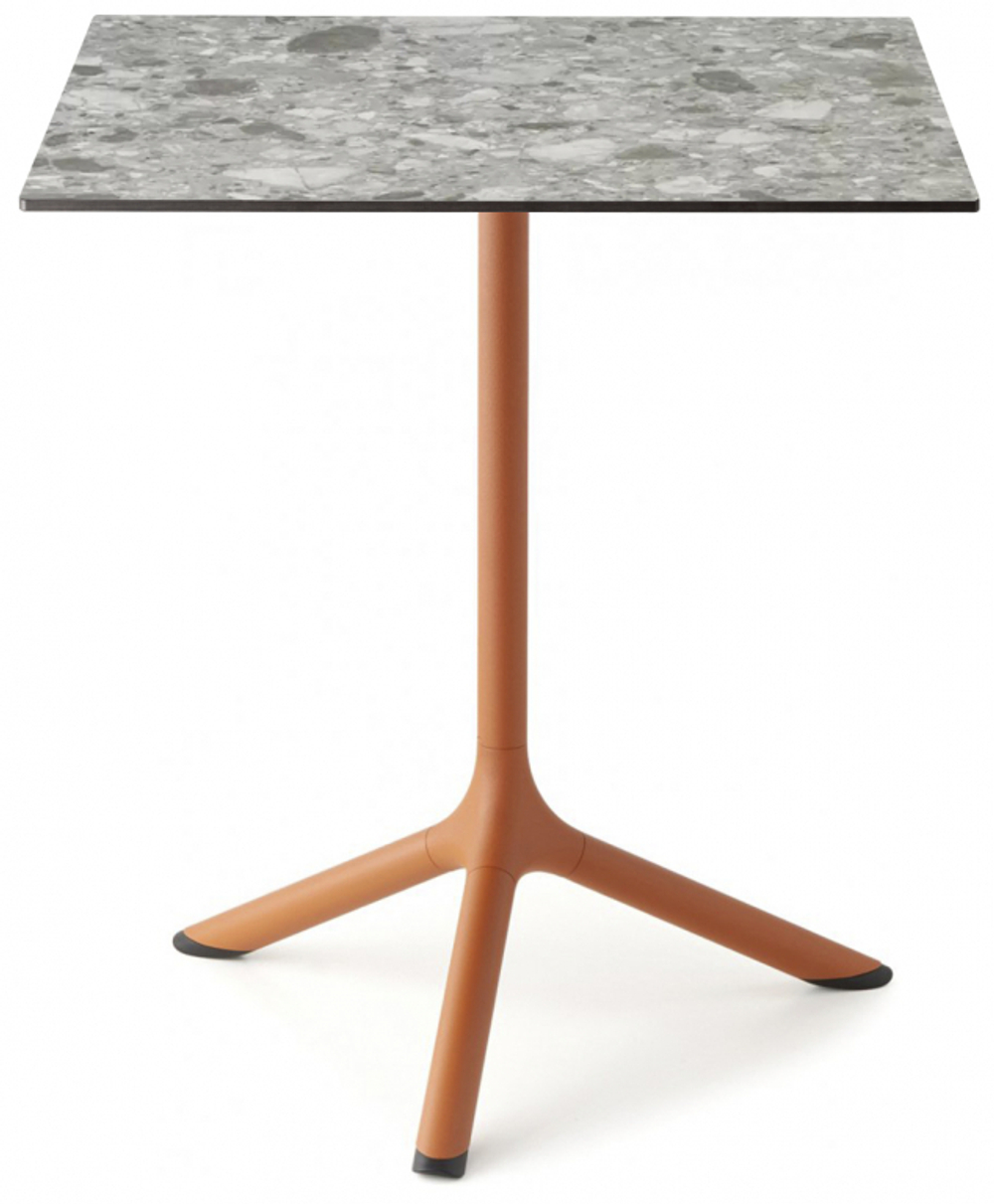 Стол ламинированный обеденный складной Scab Design Tripe Folding, терракотовый, зернистый