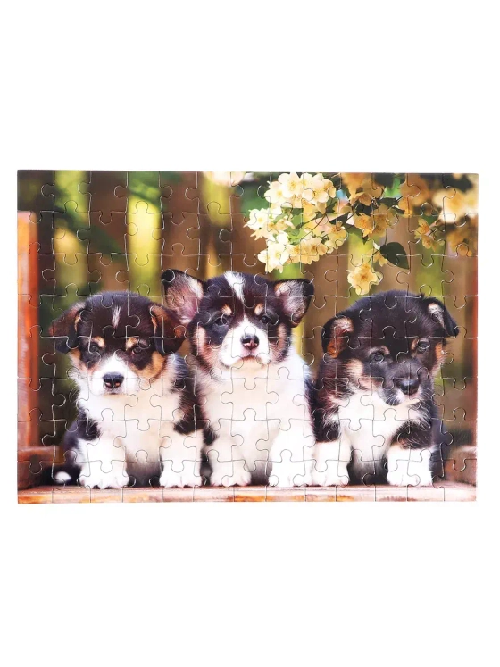 Пазл для детей 4 5 6 7 лет Забавные щенки 104 элемента