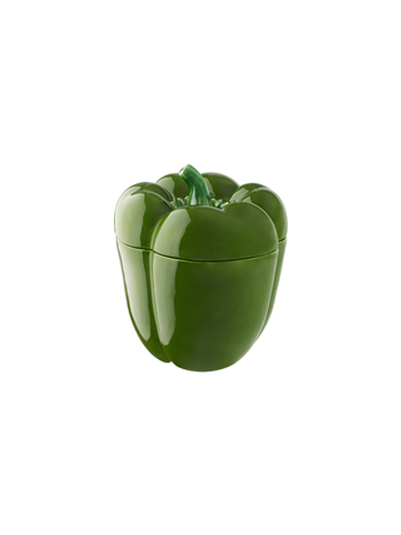 Емкость с крышкой Bordallo Pinheiro Pepper зеленая (12.5 см)