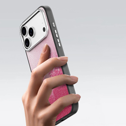 Чехол с MagSafe и рисунком красного цвета для iPhone 17 Pro, от Dux Ducis серия Moro Series Magnetic