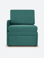 Кресло-кровать "Миник" с правым подлокотником, под правую руку, велюр Dream Mint