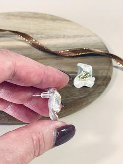 Серьги -гвоздики Цветочная симфония