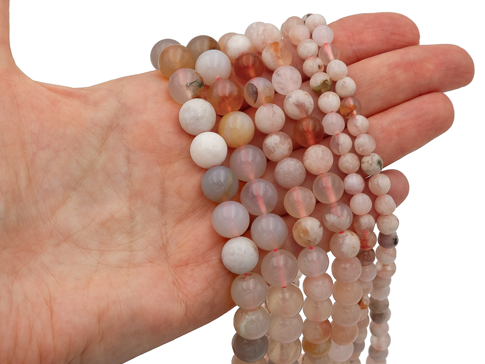 Нить бусин из агата 6мм