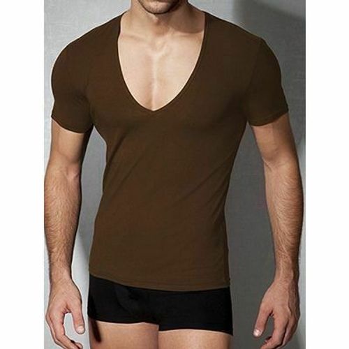 Мужская футболка коричневая Doreanse 2820
