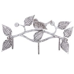 Вешалка настенная "Терра Гаэта" (с 3-мя крючками) Античное серебро