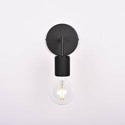 Бра Rh Utilitaire Single Sconce Black By Imperiumloft