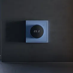 Терморегулятор электронный VOLTUM S70 с индикацией и датчиком, для теплого пола, (деним) vls070115