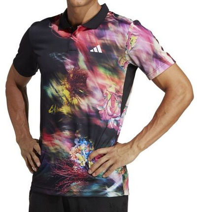 Мужское теннисное поло Adidas Melbourne Tennis Heat Rdy Freelift Polo Shirt - разноцветный/black