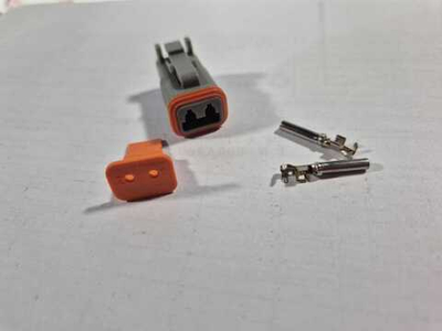 Разъем гнездовой DT06-2S 2-х контактный серии DEUTSCH