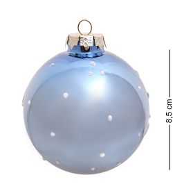 НФШ-1619 Ел.украшение Шар «Дед Мороз на лошадке» 85 мм