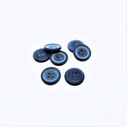 Пуговицы №652, 4пр, 22мм, цв.синий (CN 2583)