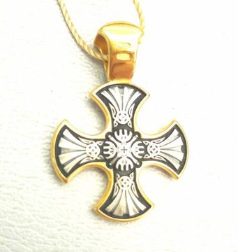 Голгофский крест. Православный крест. Кентерберийская форма.