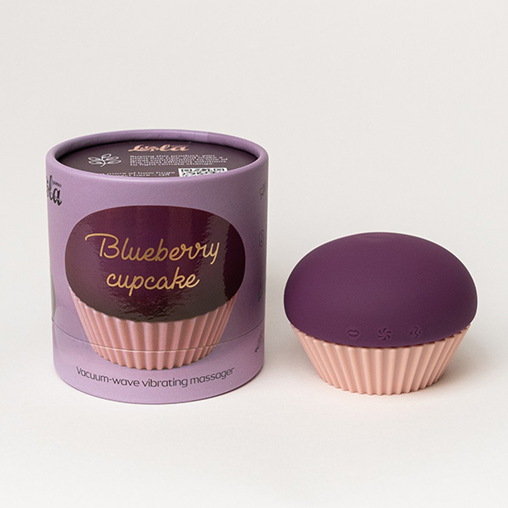Вакуумно-волновой вибратор 5,6см Lola Games Cupcake Blueberry 9210-03lola