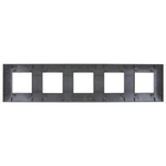 SKANDY Рамка 5-местная SK-F05G графит IEK