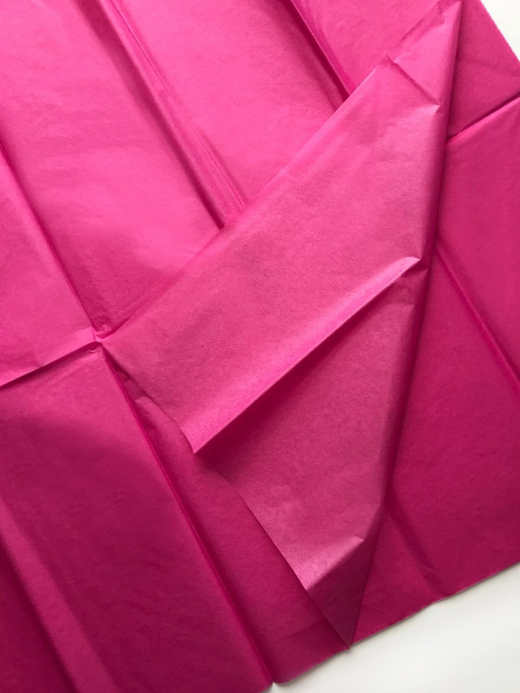 Бумага тишью 50 х 66 см (10 листов),  малиновая