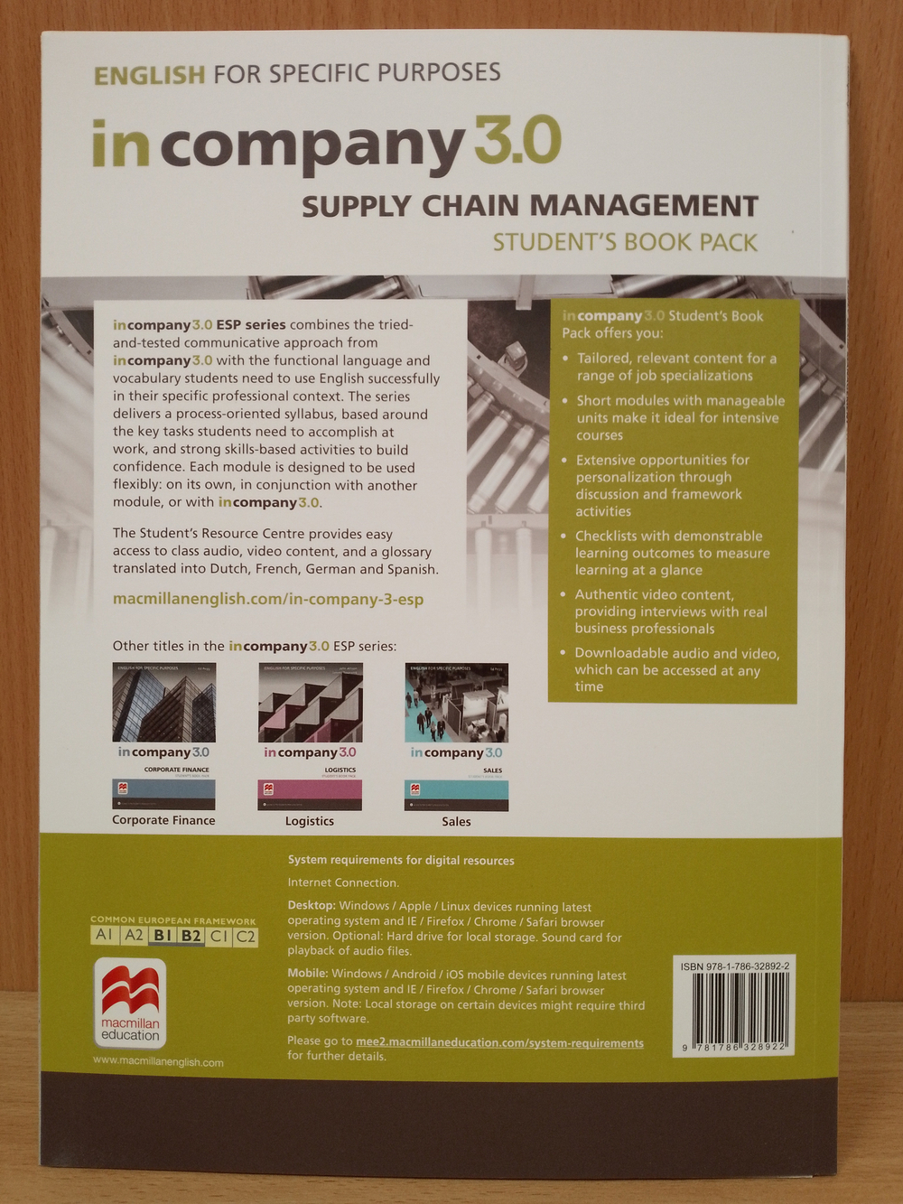 In Company 3.0 ESP Supply Chain Management Student's Pack