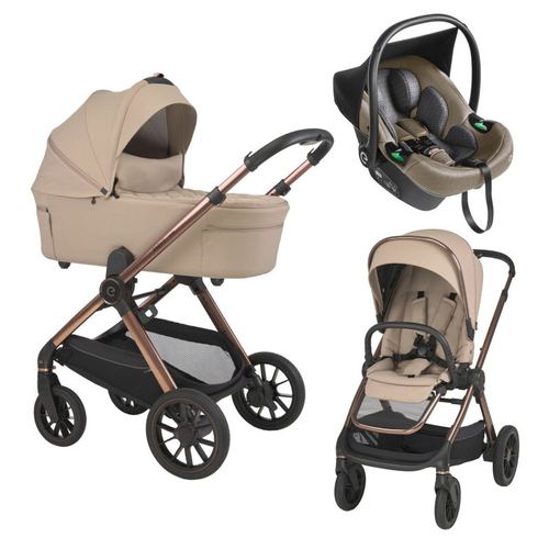 Детская коляска 3 в 1 Espiro Code 2025 и автокресло Pi Beige 19 loving beige/Бежевый (Beige 109)