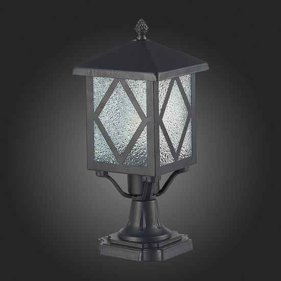 SL084.405.01 Светильник уличный наземный ST-Luce Черный/Черный, Прозрачный E27 1*60W LORNE