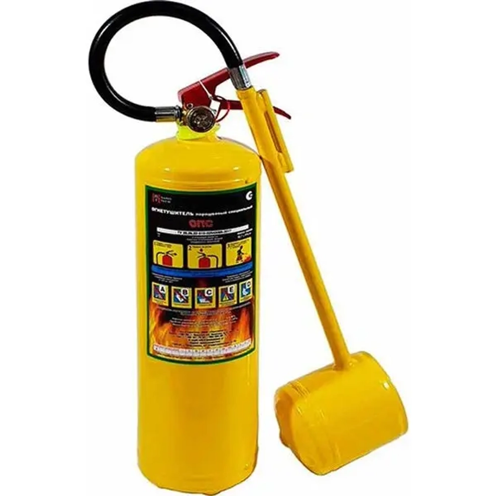 Огнетушитель специальный порошковый ОПС-10 (з) Класс D | Купить на ob01.ru