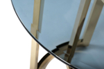 Стол журнальный Garda Decor Garda Decor темн.стекло, золото d60*55 см