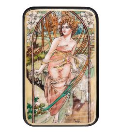 ШК-55/ 28 Шкатулка «Утреннее пробуждение» Альфонс Муха, исп. Маркова