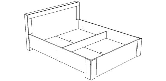 Каркас кровати ЛИВЕРПУЛЬ-1