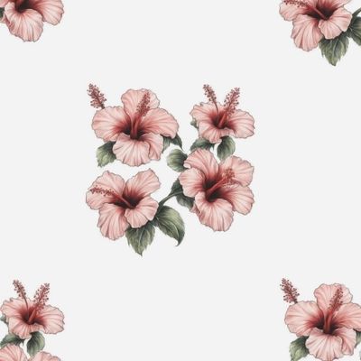 паттерн Цветы гибискуса
