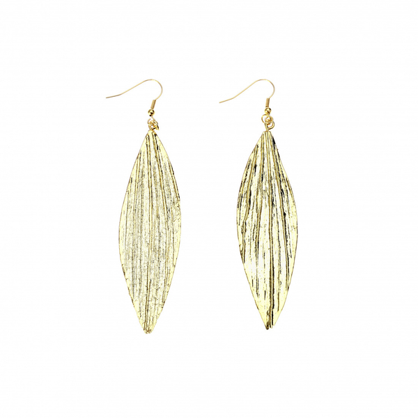 Серьги листья Ester Bijoux Астромерия SK328GA- G BR