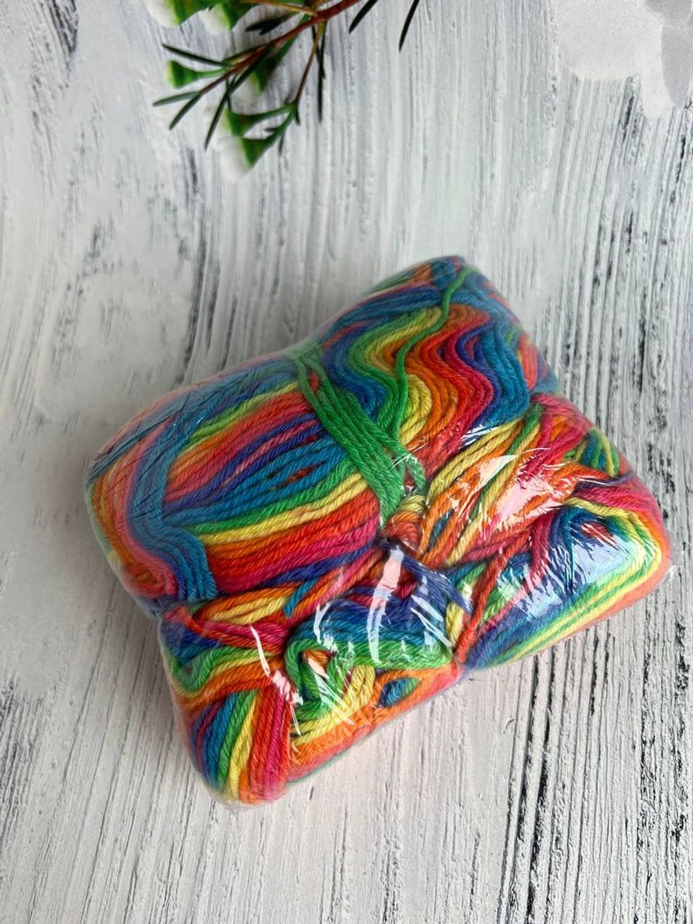 Пряжа носочная Аркобалено радужный микс 100г