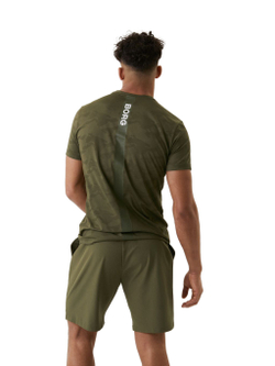 Мужская теннисная футболка Björn Borg Borg Performance T-shirt - ivy green