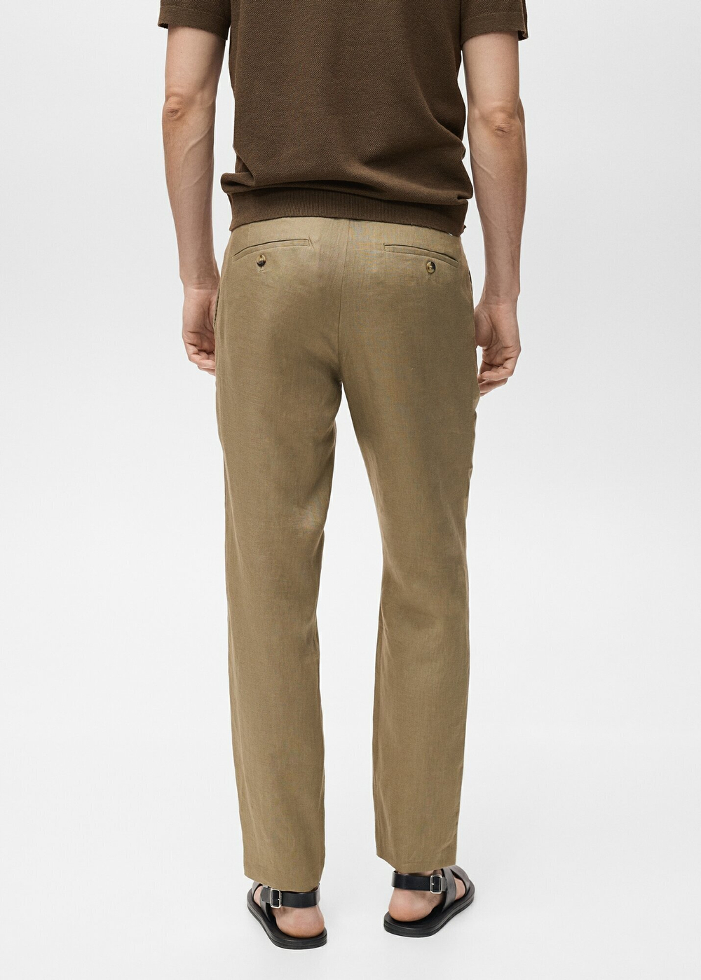 Брюки 100% лен slim fit