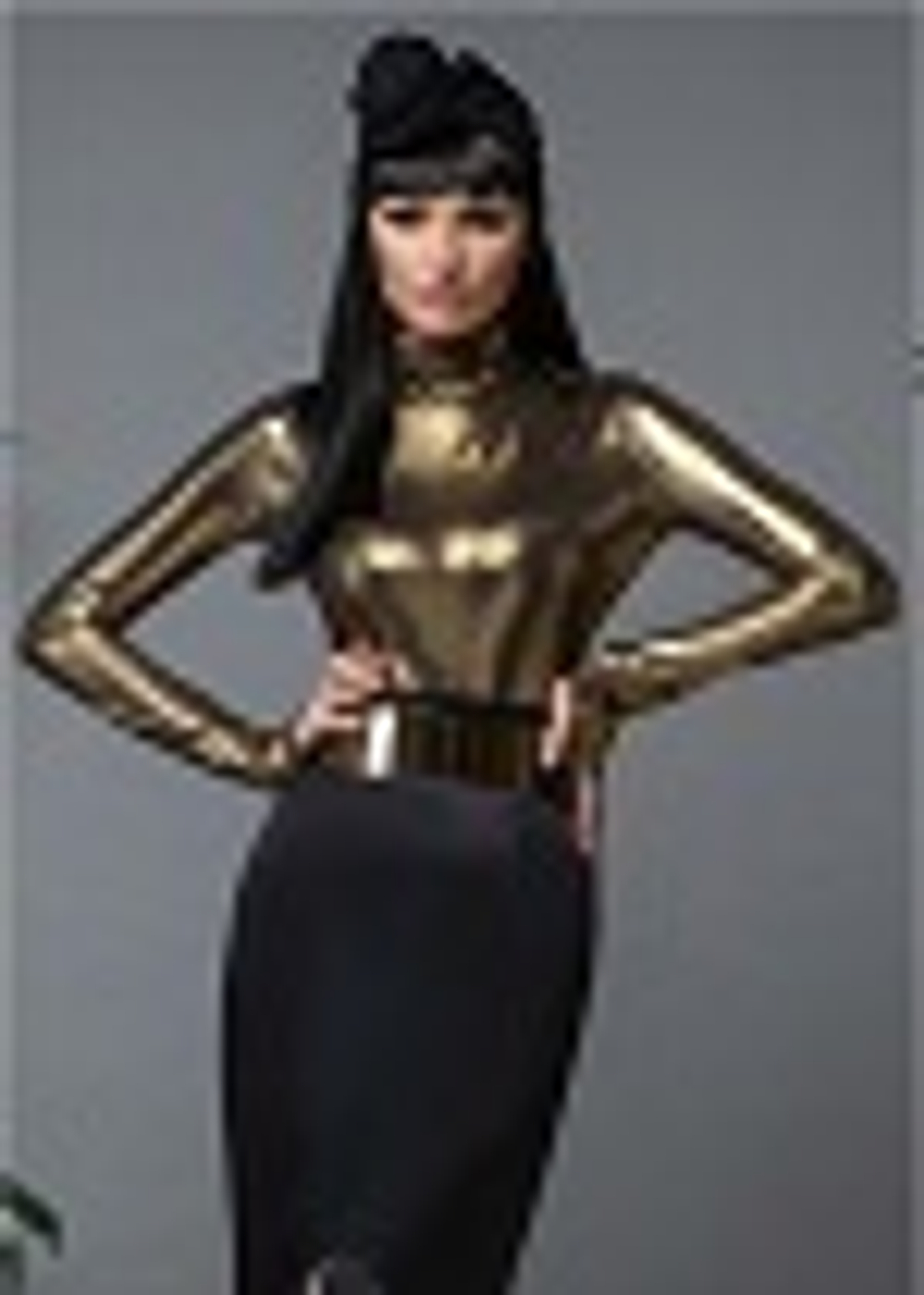 14-01-23 FW Водолазка из металлизированного крепа, золото XL