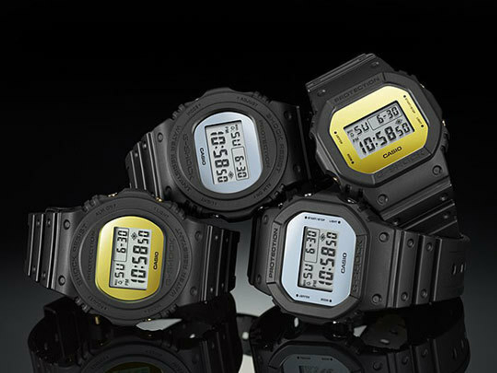 Японские наручные часы Casio G-SHOCK DW-5600BBMB-1E с хронографом