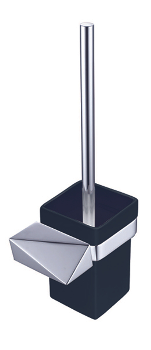 Ершик настенный NEW VENTURO хром/черный_Комплект