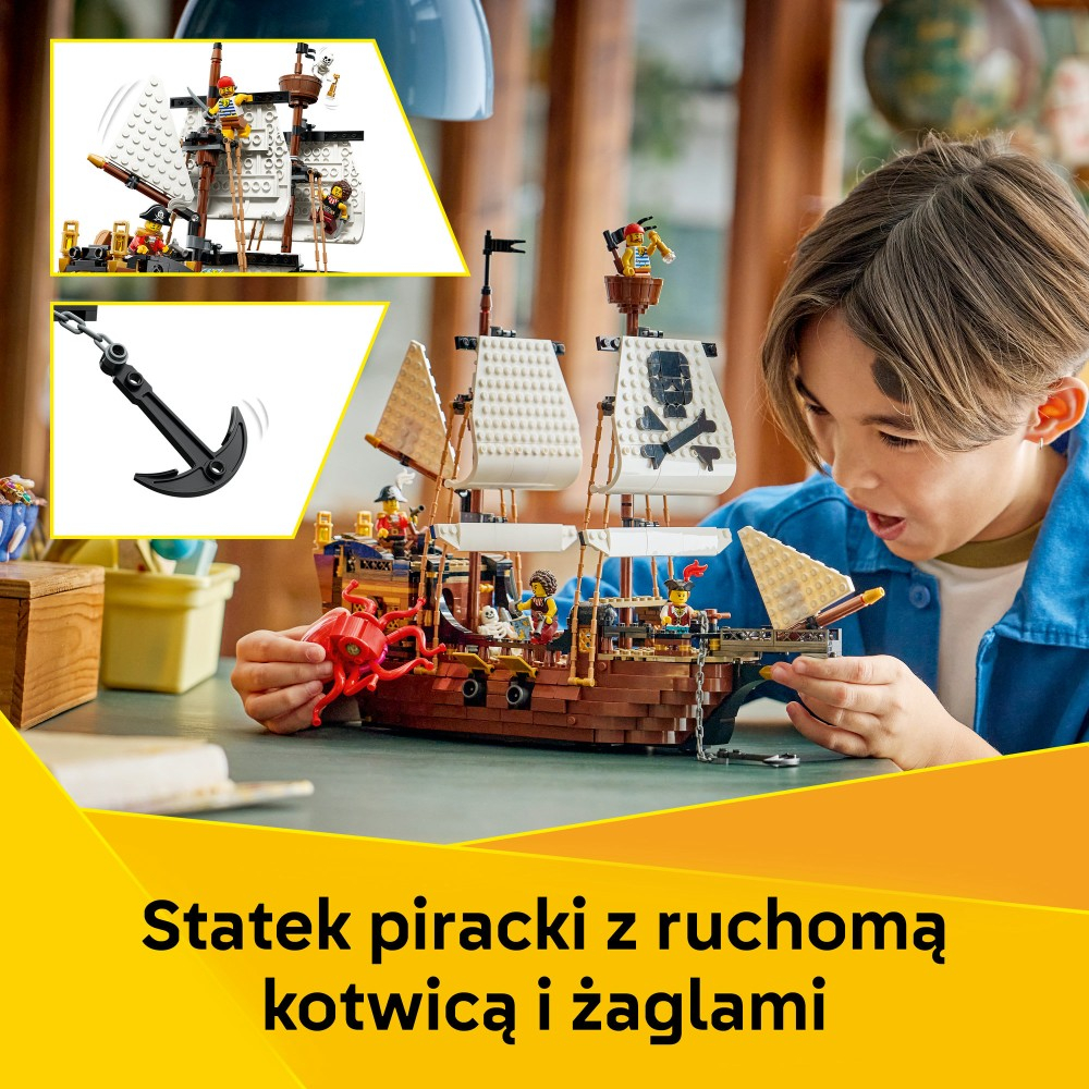 Конструктор LEGO Creator 31387 Легендарный пиратский корабль 3 в 1 — фото 5
