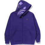 A Bathing Ape Bathing Ape Shark Hooded Zip Up Свитшот фиолетовый