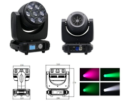 A8 7x40W LED Wash Beam