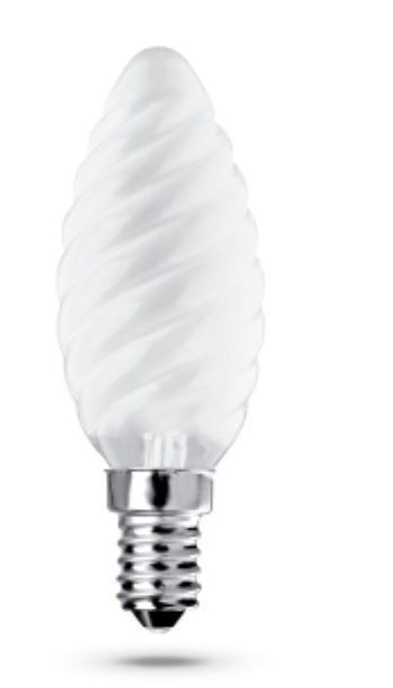 Лампа накаливания Navigator 60W E14 свеча витая матовая